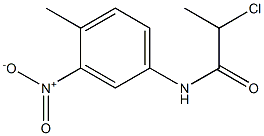 2-chloro-N-(4-methyl-3-nitrophenyl)propanamide Structure