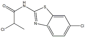 2-chloro-N-(6-chloro-1,3-benzothiazol-2-yl)propanamide Structure