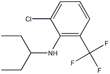 2-chloro-N-(pentan-3-yl)-6-(trifluoromethyl)aniline 구조식 이미지