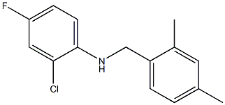 2-chloro-N-[(2,4-dimethylphenyl)methyl]-4-fluoroaniline Structure