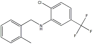 2-chloro-N-[(2-methylphenyl)methyl]-5-(trifluoromethyl)aniline Structure