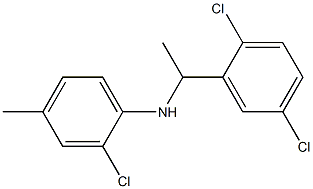 2-chloro-N-[1-(2,5-dichlorophenyl)ethyl]-4-methylaniline 구조식 이미지