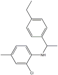 2-chloro-N-[1-(4-ethylphenyl)ethyl]-4-methylaniline Structure
