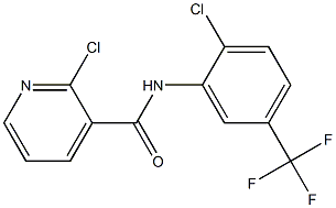 2-chloro-N-[2-chloro-5-(trifluoromethyl)phenyl]pyridine-3-carboxamide Structure