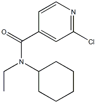 2-chloro-N-cyclohexyl-N-ethylpyridine-4-carboxamide 구조식 이미지