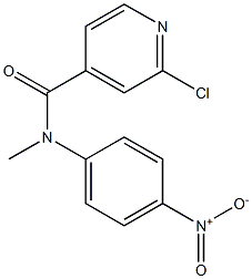 2-chloro-N-methyl-N-(4-nitrophenyl)pyridine-4-carboxamide Structure