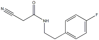 2-cyano-N-[2-(4-fluorophenyl)ethyl]acetamide 구조식 이미지