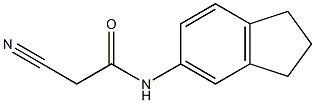 2-cyano-N-2,3-dihydro-1H-inden-5-ylacetamide 구조식 이미지