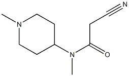 2-cyano-N-methyl-N-(1-methylpiperidin-4-yl)acetamide Structure