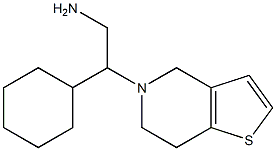 2-cyclohexyl-2-(6,7-dihydrothieno[3,2-c]pyridin-5(4H)-yl)ethanamine 구조식 이미지