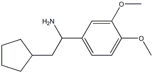 2-cyclopentyl-1-(3,4-dimethoxyphenyl)ethanamine Structure