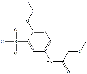 2-ethoxy-5-(2-methoxyacetamido)benzene-1-sulfonyl chloride 구조식 이미지