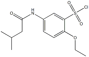 2-ethoxy-5-(3-methylbutanamido)benzene-1-sulfonyl chloride 구조식 이미지