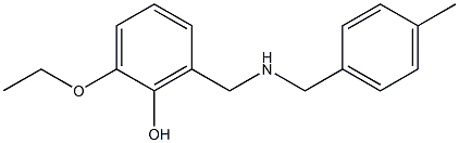 2-ethoxy-6-({[(4-methylphenyl)methyl]amino}methyl)phenol 구조식 이미지