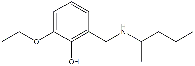 2-ethoxy-6-[(pentan-2-ylamino)methyl]phenol 구조식 이미지