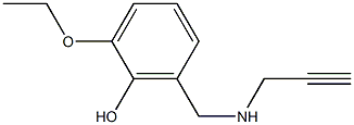 2-ethoxy-6-[(prop-2-yn-1-ylamino)methyl]phenol 구조식 이미지