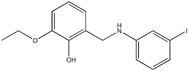 2-ethoxy-6-{[(3-iodophenyl)amino]methyl}phenol Structure