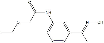 2-ethoxy-N-{3-[1-(hydroxyimino)ethyl]phenyl}acetamide 구조식 이미지