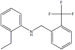 2-ethyl-N-{[2-(trifluoromethyl)phenyl]methyl}aniline 구조식 이미지