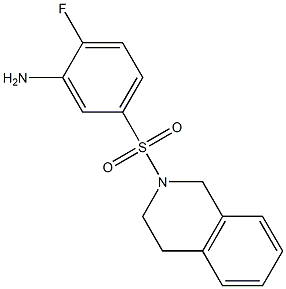 2-fluoro-5-(1,2,3,4-tetrahydroisoquinoline-2-sulfonyl)aniline Structure