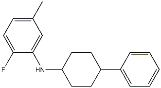 2-fluoro-5-methyl-N-(4-phenylcyclohexyl)aniline 구조식 이미지