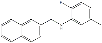 2-fluoro-5-methyl-N-(naphthalen-2-ylmethyl)aniline 구조식 이미지