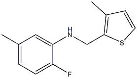 2-fluoro-5-methyl-N-[(3-methylthiophen-2-yl)methyl]aniline 구조식 이미지