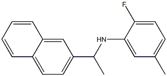 2-fluoro-5-methyl-N-[1-(naphthalen-2-yl)ethyl]aniline 구조식 이미지