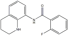 2-fluoro-N-(1,2,3,4-tetrahydroquinolin-8-yl)benzamide Structure