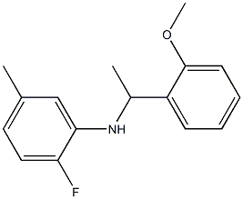 2-fluoro-N-[1-(2-methoxyphenyl)ethyl]-5-methylaniline 구조식 이미지