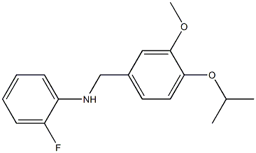 2-fluoro-N-{[3-methoxy-4-(propan-2-yloxy)phenyl]methyl}aniline Structure