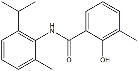 2-hydroxy-3-methyl-N-[2-methyl-6-(propan-2-yl)phenyl]benzamide Structure
