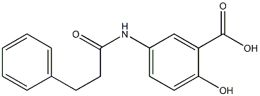 2-hydroxy-5-[(3-phenylpropanoyl)amino]benzoic acid Structure