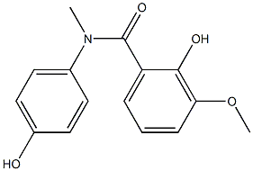 2-hydroxy-N-(4-hydroxyphenyl)-3-methoxy-N-methylbenzamide Structure