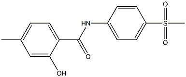 2-hydroxy-N-(4-methanesulfonylphenyl)-4-methylbenzamide 구조식 이미지