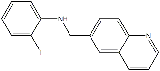 2-iodo-N-(quinolin-6-ylmethyl)aniline 구조식 이미지