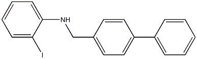 2-iodo-N-[(4-phenylphenyl)methyl]aniline 구조식 이미지