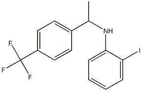 2-iodo-N-{1-[4-(trifluoromethyl)phenyl]ethyl}aniline Structure