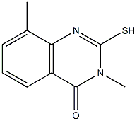 2-mercapto-3,8-dimethylquinazolin-4(3H)-one 구조식 이미지