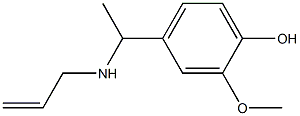 2-methoxy-4-[1-(prop-2-en-1-ylamino)ethyl]phenol 구조식 이미지