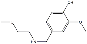 2-methoxy-4-{[(2-methoxyethyl)amino]methyl}phenol 구조식 이미지