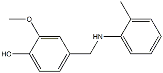 2-methoxy-4-{[(2-methylphenyl)amino]methyl}phenol 구조식 이미지