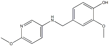 2-methoxy-4-{[(6-methoxypyridin-3-yl)amino]methyl}phenol 구조식 이미지
