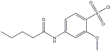 2-methoxy-4-pentanamidobenzene-1-sulfonyl chloride Structure