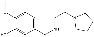 2-methoxy-5-({[2-(pyrrolidin-1-yl)ethyl]amino}methyl)phenol 구조식 이미지