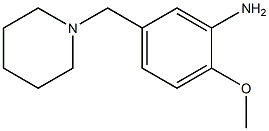 2-methoxy-5-(piperidin-1-ylmethyl)aniline Structure