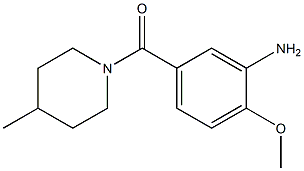 2-methoxy-5-[(4-methylpiperidin-1-yl)carbonyl]aniline Structure
