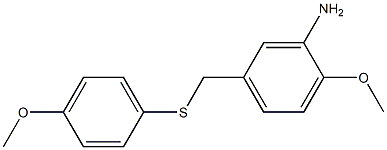 2-methoxy-5-{[(4-methoxyphenyl)sulfanyl]methyl}aniline 구조식 이미지