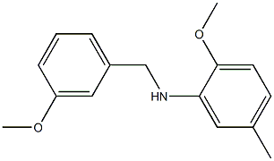 2-methoxy-N-[(3-methoxyphenyl)methyl]-5-methylaniline 구조식 이미지