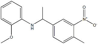 2-methoxy-N-[1-(4-methyl-3-nitrophenyl)ethyl]aniline Structure